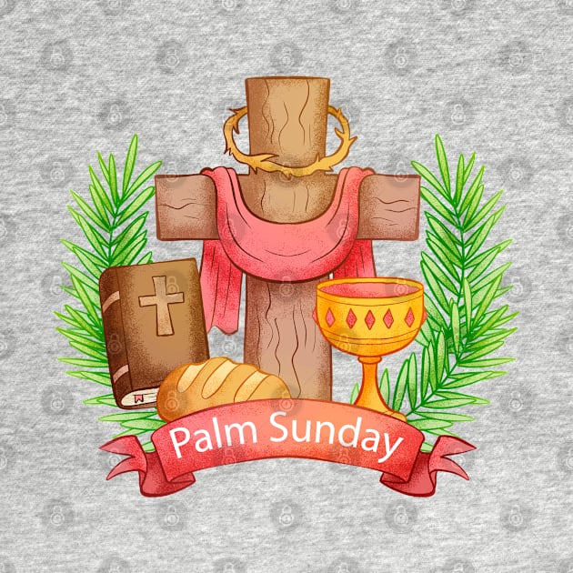 Palm Sunday Illustration by Mako Design 
